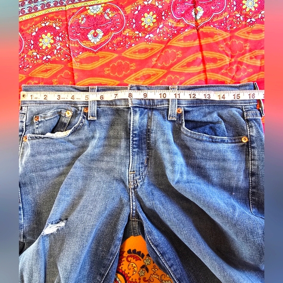 Levi's Boyfriend Jeans Womens 29 Blue Medium Wash Distressed Stretch- 2 Pair - Picture 10 of 15